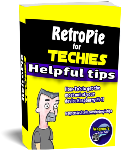 Book cover for RetroPie tips on Raspberry Pi.