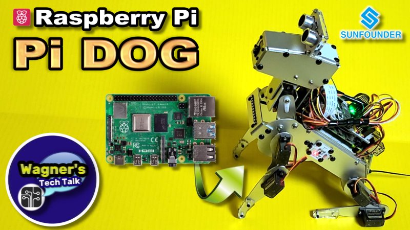 A raspberry pi dog is being used to help a robot.